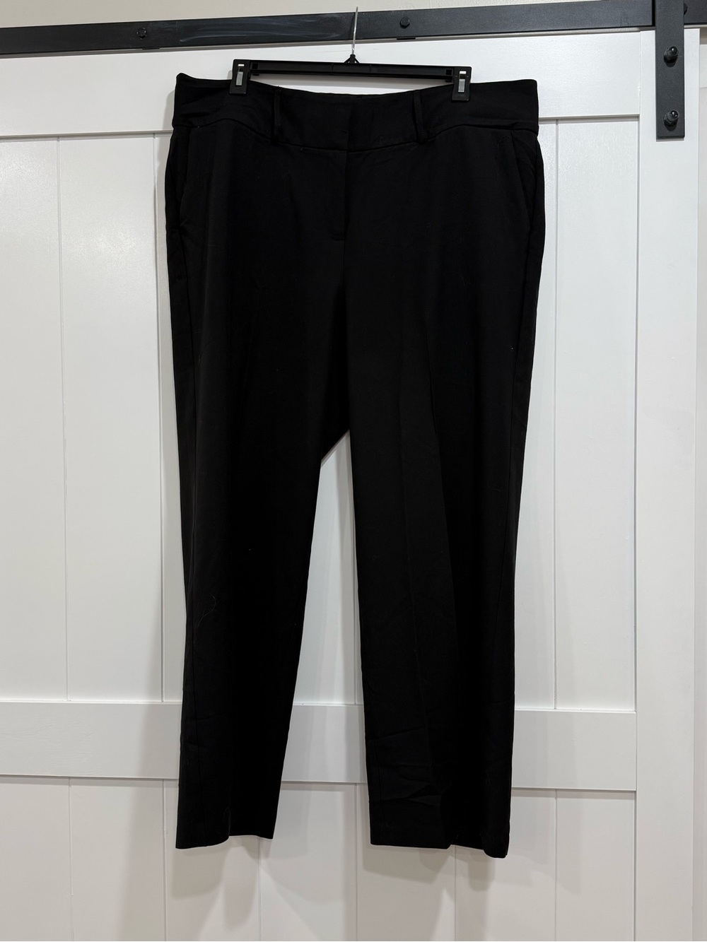 Lane Bryant Black Straight-Leg Work Pants